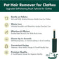 Pet Hair Remover for Clothes -Dog & Cat Hair Remover for Clothes-Better Than Lint Rollers for Pet Hair, Lint Remover Brush, Lint from Clothing, Couch, Furniture, Bedding,Car