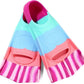 Kids Swim Fins,Short Kids Fins Youth Swimming Flippers for Lap Swimming Training for Children Girls Boys Beginners