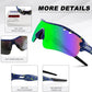 BangLong Polarized Sports Sunglasses Cycling Sun Glasses for Men Women with 5 Interchangeable Lenes for Running Baseball Golf
