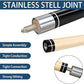 Pool Stick Set of 4, Pool Sticks for Adults, 58inch Billiard Cue Sticks with Maple Wood, Bar Billiard Cue Stick for Professional Billiard Players - 18oz, 19oz, 20oz, 21oz