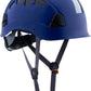 LOHASPRO Hard Hats Construction Safety Helmet ANSI Z89.1 Approved OSHA Hardhat Vented Men Worker Blue Hard Hat with Chin Strap Tree Climbing Rescue Arborist Helmet (P5 Blue)