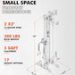 Mikolo Wall Mount Cable Station, Cable Crossover Machine with Dual Pulley System and 18 Adjustable Positions for Home Gym Fitness Equipment