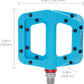 FOOKER MTB Pedals Mountain Bike Pedals 3 Bearing Non-Slip Lightweight Nylon Fiber Bicycle Platform Pedals for BMX MTB 9/16"