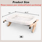 AMOSIJOY Cat Sill Window Perch Sturdy Hammock Window Seat with Cushion Bed Cover, Wood & Metal Frame for Large Cats, Easy to Adjust Cat Bed for Windowsill, Bedside, Drawer and Cabinet (M)