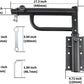 Heavy Bag Hanger Wall Mount Punching Boxing Bag Bracket -Round Tube,Heavy Duty Adjustable Length & Height for Boxing, Taekwondo, Muay Thai Bags,for Home Gym Installation