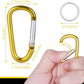 40 Pack 2" Aluminum Carabiner Clip D Ring Carabiners Small Carabiner Keychain Spring Snap Hooks, Mini Carabiner Clip Set for Keys, Dog Leash, Camping Hiking Accessories