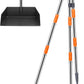 Niubya Pooper Scooper for Dogs, Metal Poop Scooper Tray Spade and Rake Set, Poop Scoop with Adjustable Long Handle, Dog Pooper Scooper for Pet Waste Removal