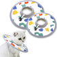 Cat Cone Collar 2pcs Adjustable Protective Collar for Pet Cat Recovery, Wound Healing (A-Milk, M+L)
