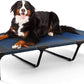 petizer 48" Elevated Dog Bed for Extra Large Dogs, Outdoor Dog Cot Waterproof, XXL Dog Bed with Supporting Bars - Up to 200 LBs, Washable Breathable Raised Cooling Pet Bed, Indestructible, X-Large