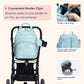 BabbleRoo Leather Diaper Bag Backpack - Baby Essentials Travel Baby Bag, Multi function, Waterproof, with Changing Pad, Stroller Straps & Pacifier Case – Unisex, Powder Blue