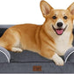 Comfort Expression Medium Dog Beds Waterproof Orthopedic Foam Dog Sofa Beds for Medium Large Dogs Comfy Pet Bed with Washable Removable Cover & Non-Slip Bottom(Medium,Dark Grey)