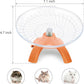 Hamster Wheel Silent Hamster Exercise Wheel Running Spinner Hamster Flying Saucer for Hamsters Gerbils Mice and Other Small Pets (Orange)