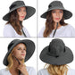 EINSKEY Wide Brim Sun Hat, UPF 50+ UV Protection Waterproof Packable Bucket Hat for Men & Women, Fishing Hiking Beach Garden