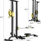 Multi-Functional Cable Station LAT Pull Down Machine Low Row Cable & Rowing Machine Workout Combo for Home Gym