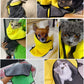 2 Pack Dog Towels Super Absorbent Pet Bath Towel Microfiber Dog Drying Towel for Small Medium Large Dogs and Cats, Machine Washable, 19.7Inch x 39.4Inch, Yellow-Grey & Green-Grey