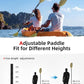 Abahub Adjustable Kayak Paddle 210-230 cm/ 230-250 cm Floating Kayaking Oars Boating Oars Canoeing Oars Black