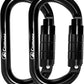Heavy Duty Carabiner, 25kn(About 5620 lbs) Oval Carabiner Clip O-Shape Rock Climbing Carabiner Lightweight Caribeener for Climbing, Mountaineer, Aerial Work