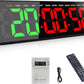 Gym Timer, 16.5" Large Digital Wall Clock for Gym Interval Workout, Remote Control LED Digital Timer for Home Decor, Living Room, Office, Gym, Classroom