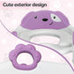 2 In 1 Potty Training Toilet Seat & Toddler Step Stool, Bottom Triangle Stability Toddler Toilet Seat, Adjustable Step & Seat Height Potty Seats for Toddlers Boys Girls (Purple)