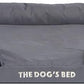 The Dog’s Bed, Orthopedic Standard Foam Waterproof Dog Bed with Standard Support, Large Grey with Black Trim, Waterproof, Supportive Dog Bed with Replaceable Covers, Veterinary Approved