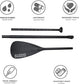 Inflatable Stand Up Paddle Board 10‘x30‘‘- Ultra-Light SUP with Backpack, Pump, Paddle, Coil Leash, 3 Fins, Repair Kit, Stable Design, Non-Slip EVA Deck for Adults & Youth