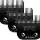 7F Blades Dog Grooming Blades Compatible with Andis/Oster A5/Wahl KM-10 Series Dog Clippers,Detachable Clipper Replacement Blade,Black (7FC/3PCS)