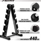 RITFIT 300/350/450/650/180/200/210 LB Rubber Hex Dumbbells Set with Optional Dumbbell Rack, Multi Weight Set to Choose, Ideal for Home Gym and Fitness