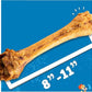 Jack&Pup 8-11” Shin Bones, Roasted Meaty Beef Bone for Dogs – Long Lasting Natural Dog Bones, Big Dog Bone for Large Dogs (1 Pack)