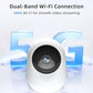 Indoor Camera 5G WiFi Pan & Tilt 2.5K 4MP Compatible up to 256GB SD Card (Not Included) - Security Camera Indoor, Plug-in Puppy/Pet Camera with Speaker/Phone App for Room, Motion Tracking