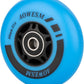 AOWESM Inline Skate Wheels 80mm 76mm 72mm 85a Outdoor Indoor Black Blue Red Roller Hockey Blades Replacement Wheels w/Bearings ABEC-9 and Floating Spacers (8-Pack)