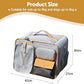 Dog Backpack, Pet Backpack with Upgrade Waist Cushion Design to Better Fit The Waist, Ventilated Soft Cat Backpack for Travel, Hiking, Camping(Gray)