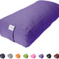 Sol Living Yoga Bolster Pillow Rectangular Meditation Cushion Cotton Meditation Accessories for Restorative Yoga Meditation Pillow Yoga Pillow Firm Body Pillow Bolster Pillow for Legs Removable Cover