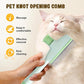 Pet Hair Removal Comb, 2025 New Flea Comb, Multifunctional Grooming Brush for Home Use, Portable Shedding Brush for Pet Owners (Blue)