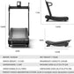 Exercise Treadmills，Manual Curved Treadmill ，Foldable， Non-Electric， Walking/Running Machine with LCD for Home & Office ，Black