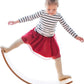 Gentle Monster Wooden Wobble Balance Board, 35 Inch Rocker Board Natural Wood, Kids Toddler Open Ended Learning Toy, Yoga Curvy Board for Office & Classroom Adult
