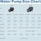 hygger 24V DC Water Pump Inline Submersible Saltwater Aquarium Pump with Controller Return Pump for Sump Tank 2650 GPH