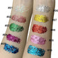 Mysense Green Body Glitter Gel,St Patricks Day Outfit Accessories for Women Girls,Chunky Mermaid Glitter Sequins for Face Eye Hair Decorations,Festival Rave Sparkling Glitter Makeup,30g