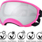 Medium Dog Sunglasses with Adjustable Strap UV Protection, Winproof Dog Puppy Sunglasses, Suitable for Medium Dog Pet Glasses, Dogs Eyes Protection,Soft Dog Goggles