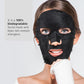 IROHA NATURE Face Masks - Packs for Better Skin (Pack of 5, Rebalancing & Hydrating Tissue Face Mask with Charcoal & Hyaluronic Acid)