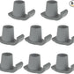 Magicorange Walker Glide Skis, 8 Pcs Universal Fit Walker ski Glides,Easy to Use Rubber Walker Glides,Walker Feet Replacement (Grey)