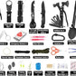 Survival Kit and First Aid Kit, 142Pcs Professional Survival Gear and Equipment with Molle Pouch, for Men Dad Husband Who Likes Camping Outdoor Adventure…