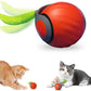 Interactive Cat Toys for Indoor Cats, Rechargeable Moving Cat Ball with Feather Tail, 2 Speeds Automatic Kitten Toys for Bored Indoor Cats,Motion Activated Rolling Ball Toys (Orange)
