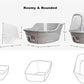 Petphabet Jumbo Hooded Cat Litter Box, Extra Large Gray