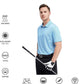 Men's Golf Polo Shirts Short Sleeve Striped Performance Moisture Wicking Dry Fit Golf Shirts for Men