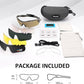BangLong Polarized Sports Sunglasses Cycling Sun Glasses for Men Women with 5 Interchangeable Lenes for Running Baseball Golf