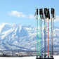 GOODE Carbon Neutral Ski Poles – Ultra-Lightweight & Durable Eco-Friendly Composite – High-Performance Shock Absorbing Downhill Ski Poles for Men & Women - Pair