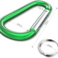 sprookber 3" Aluminum Carabiner D Ring, Caribeener Clips, Spring Snap Hook for Keychain Clip, Set of 10
