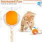 Interactive Cat Toys Ball for Indoor Cats, Automatic Agile Rolling Cat Ball with Elastic Mesh Tail, Bird Chirping & Motion Activated, 2 Tail Accessories, Kitten Toy for Bored (Orange)