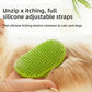 4PCS cat self groomer,cat brushes for indoor cats,Adjustable silicone self-cleaning massage tool for scratching, bathing, massaging, cleaning hair for cats and dogs