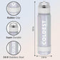 Coldest Insulated Water Bottle with Straw Lid - Stainless Steel Metal Insulated Bottle for Men & Women (Supernova Silver Glitter, 24 oz)